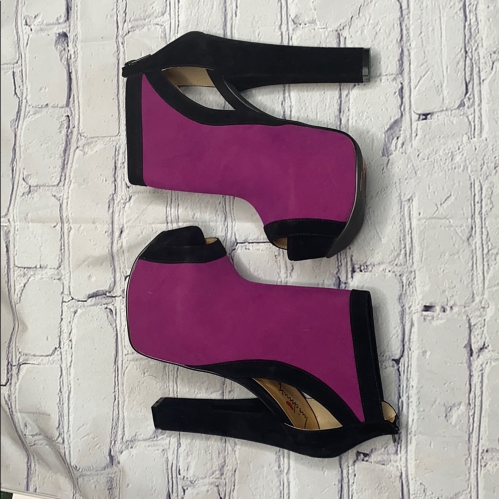 Colorblock Platform Heels